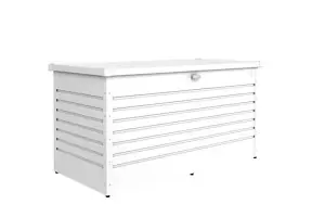 Biohort High Quality 5ft x 2.5ft LeisureTime Box 160 Garden Metal Storage - White