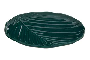 Maison by Premier Bali Dark Green Canape Plate