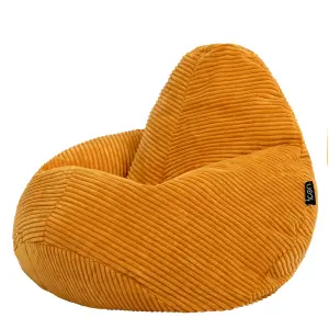 icon Kids Dalton Corduroy Bean Bag Chair Ochre Yellow Childrens Bean Bags