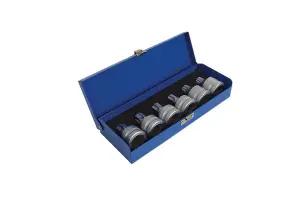 Laser Tools 3815 6pc Tamperproof Spline & Star Socket Bit Set 3/4"D