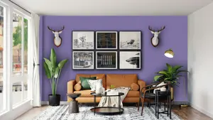 Leyland Trade Vinyl Soft Sheen Walls & Ceilings Emulsion Paint Blue Lilac (RAL 4005) - 5L