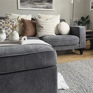 DUSK Soho 3 Seater Sofa - Grey - Chenille