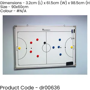 45 x 30cm Magnetic Wall Mounted Futsal Tactics Board Gaming Planning Whiteboard