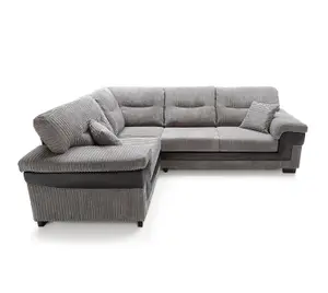 Samson Corner Sofa in Grey Left Facing