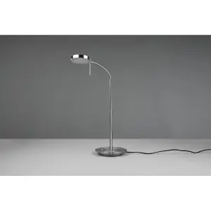 Luminosa Monza Modern Desk Task Lamp Nickel Matt 2300-3000-4000K - UK Stock