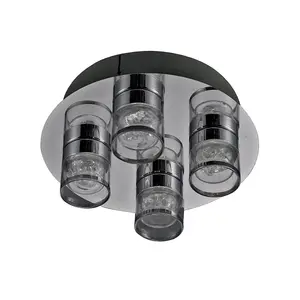 Luminosa Marc Modern 4 Light Shade Cluster Ceiling Light LED, 3000K