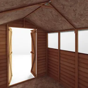 Mercia 8 x 6ft Overlap Apex Shed (Double Door) Yes