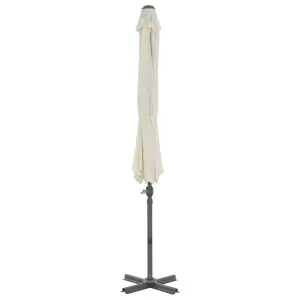 Berkfield Cantilever Umbrella with Aluminium Pole Sand 300 cm