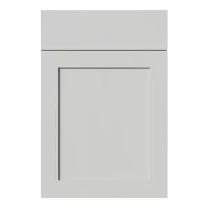 Tydeman Matt grey Shaker Drawerline Cabinet door (W)500mm (H)720mm (T)20mm