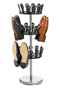 Interiors by Premier 3 Tier Revolving Shoe Stand