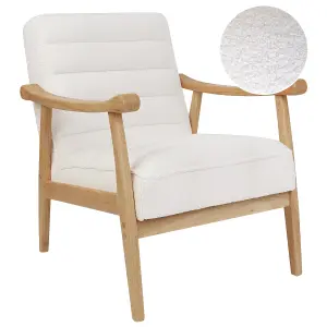 Armchair LEKNES Boucle Off-White