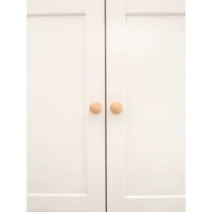 Castelli 2 Door Wardrobe Wood Knob