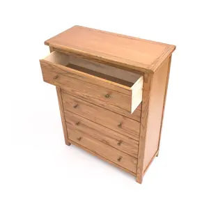 Trivento 5 Drawer Chest of Drawers Brass Knob