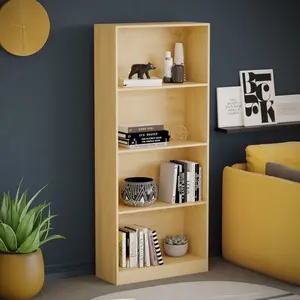 Ronald Bookcase Oak / 140 cm H x 60 cm W