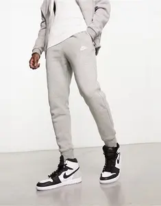 Nike Club Cuffed Joggers In Grey - Grey (Size: L)