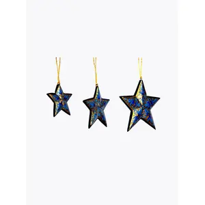 Stars Holiday Shaped Ornament (Set of 3)