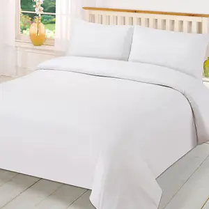 Plain Dyed Duvet Cover with Pillowcase Bedding Set