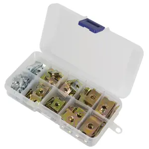 Sealey Spire Nut Assortment 74 Pieces Multipurpose With Storage Case AB074SN