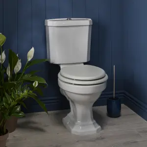 Heritage Upperton White Close-coupled Toilet with Soft close seat & Close coupled cistern