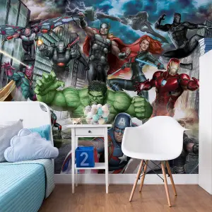 Marvel Avengers Assemble Fixed Size Wall Mural