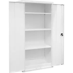 Durable Acid and Alkali Storage Cabinet - 900mm x 460mm x 1800mm with 2-Key Locking System