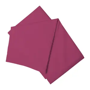 Belledorm Easycare Percale Flat Sheet Fuchsia (King/Superking)