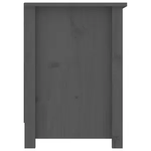 Berkfield TV Cabinet Grey 103x36.5x52 cm Solid Wood Pine