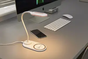 Auraglow Flexible Lamp with 10W Qi Wireless Fast Charger