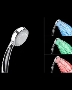 Shower Head LORDAL With LED Lights Silver