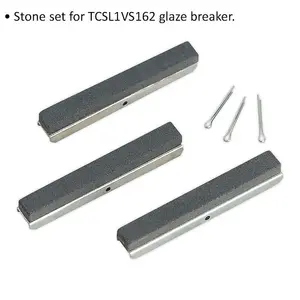 3-Pack 75mm Medium Grade Cutting Stones for ys10783 Triple Leg Cylinder Hone