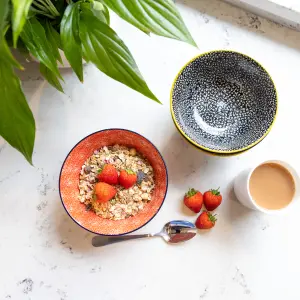 KitchenCraft 4-Piece Ceramic Cereal / Dessert Bowl Set