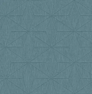 Fine Decor FD25342 Crepe Star Wallpaper, Teal