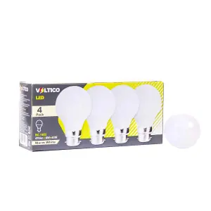 LED Golf 6W B22-Bulb 4 Pack -Warm light