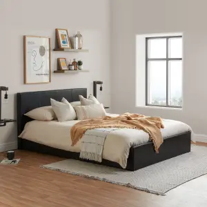 Birlea Berlin Double Ottoman Bed Brown