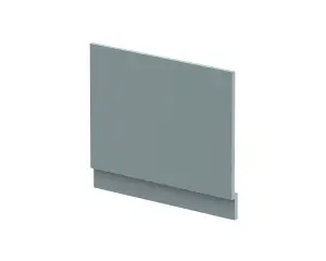 700mm Edge/Power Straight End Bath Panel & Plinth - Matt Coastal Grey