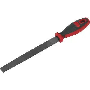 200mm Smooth Cut Flat Engineer's File with Comfort Grip and Hanging Hole