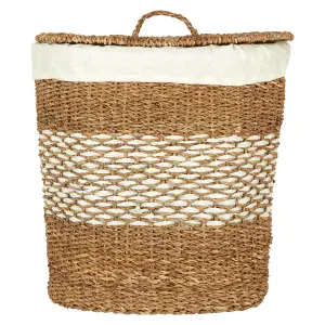 Interiors by Premier Oval Seagrass Basket with Lid