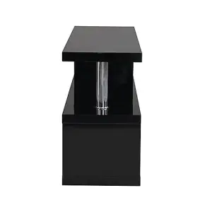 Miami High Gloss S Shape Design TV Stand In Black