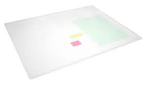 Durable DURAGLAS Clear Waterproof Non-Slip Desk Pad Protector Mat - 65 x 50 cm