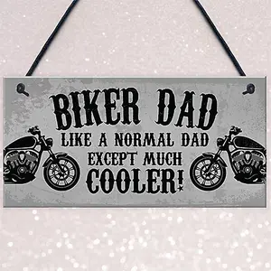 Red Ocean Biker Dad Gifts Funny Man Cave Sign Gift For Motorbike Motorcycle Enthusiast Novelty Gift For Dad