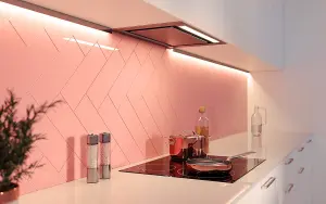 Top Ceramics Pink Gloss Metro Ceramic Wall Tile Flat (L)300mm x (W)100mm Each box 0.84sqm