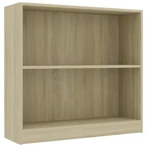 Attwood Bookcase Sonoma Oak / 80cm H x 75cm W x 24cm D