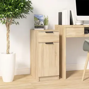 Berkfield Desk Cabinet Sonoma Oak 33.5x50x75 cm Engineered Wood