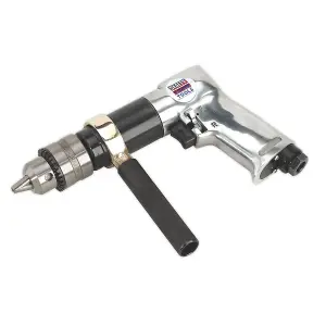 Sealey 13mm 700rpm Air Drill Reversible Keyless Chuck With Side Handle SA27