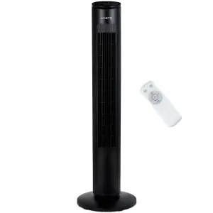 NETTA 42 Inch Tower Fan with Remote Control - Black