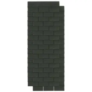 18Pcs Green Tab Asphalt Shingles Bitumen Roof Tiles Covering 2.61sqm