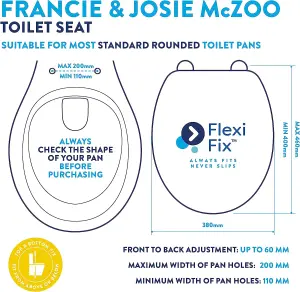 Croydex Francie & Josie Flexi-Fix™ Toilet Seat-Steven Brown