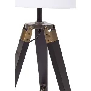 Interiors by Premier Malvern Tripod Table Lamp with Black Base