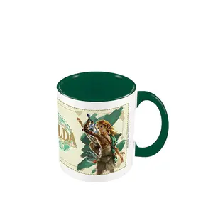 The Legend Of Zelda: Tears Of The Kingdom Link Unleashed Mug Beige/Green (One Size)