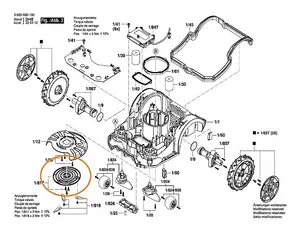 BOSCH Blade Holder (To Fit: Bosch Indego XS 300, S+500, S500, M+700 & M700 Robotic Lawnmowers)